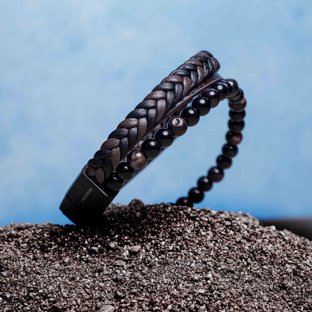 Ragnar Men's Leather Bracelet