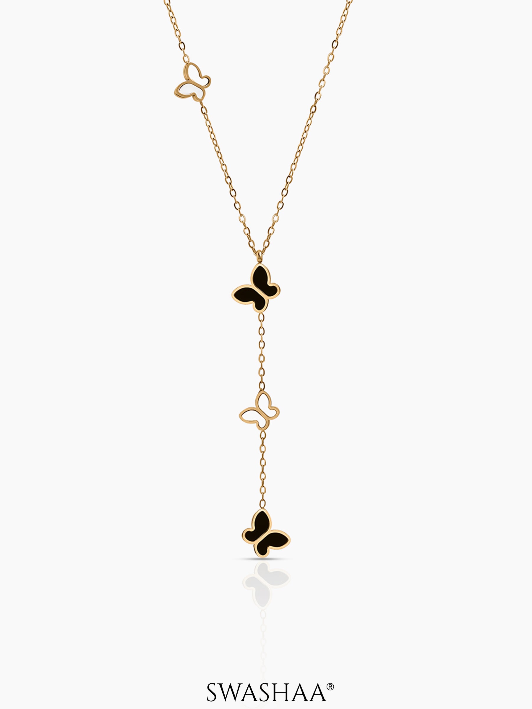 Raina Butterfly 18K Gold Plated Necklace