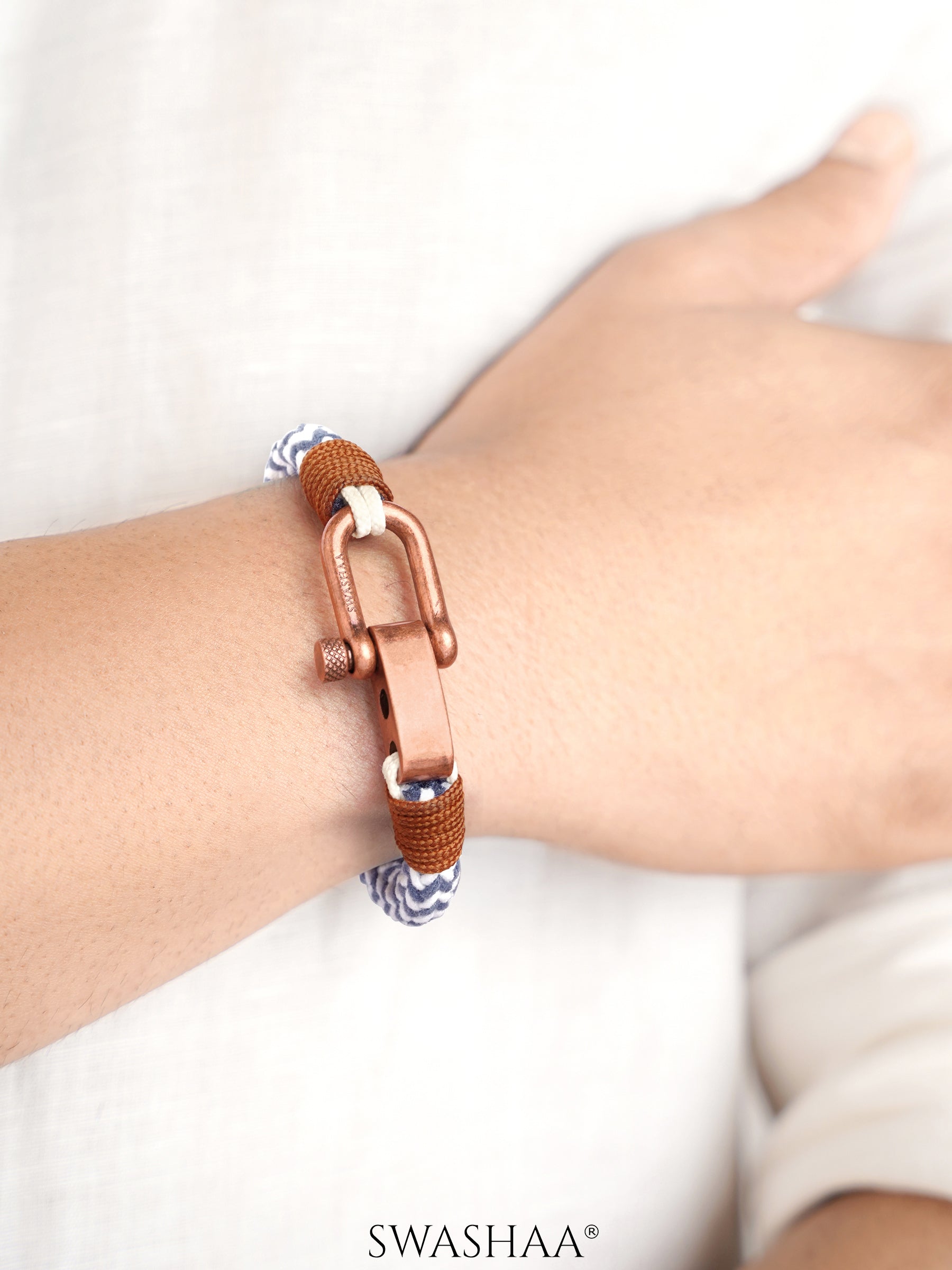 Raxon Dual Cord Men's Rope Bracelet - Swashaa