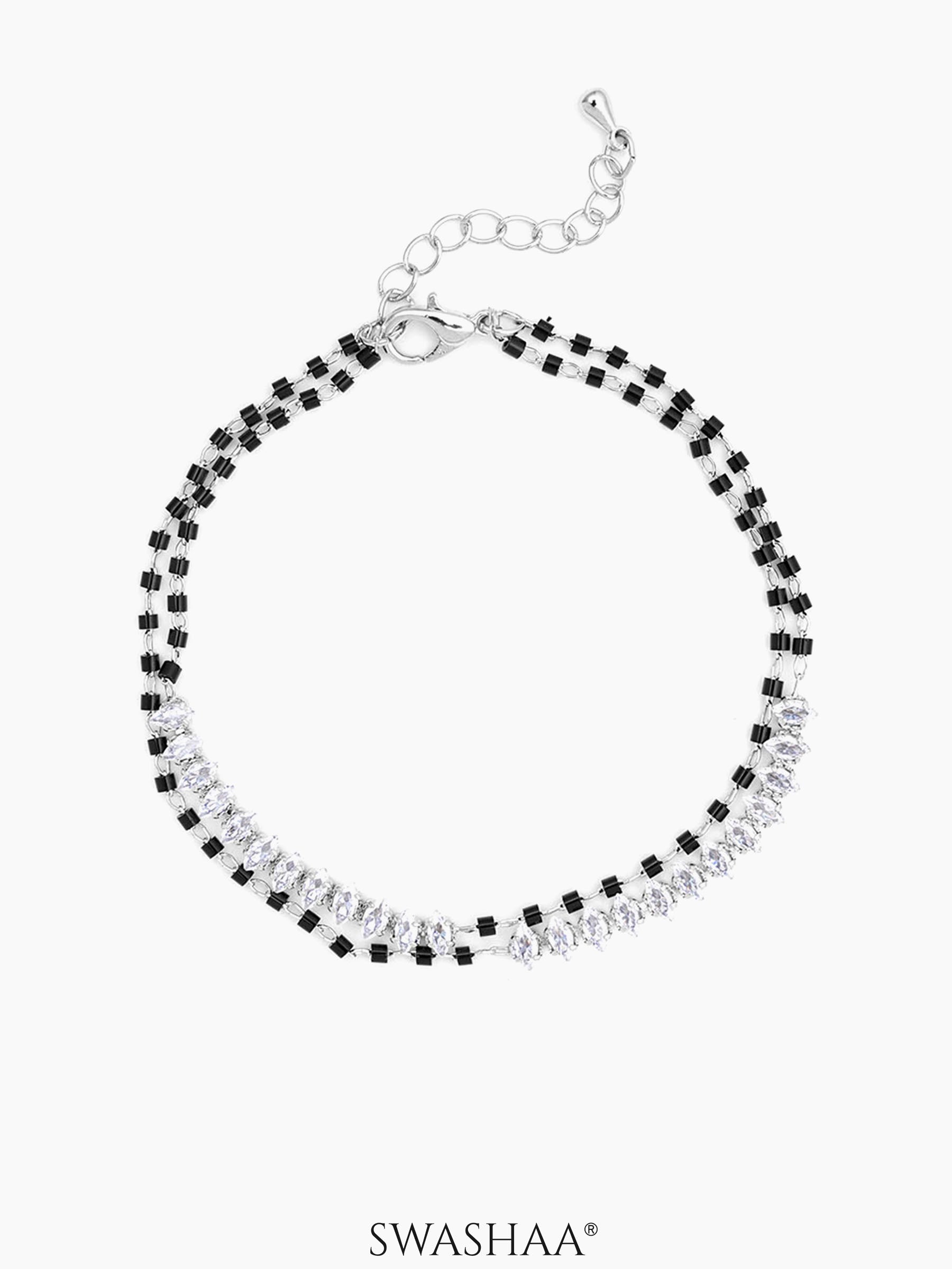 Rehaa Marquise Diamond Mangalsutra Bracelet