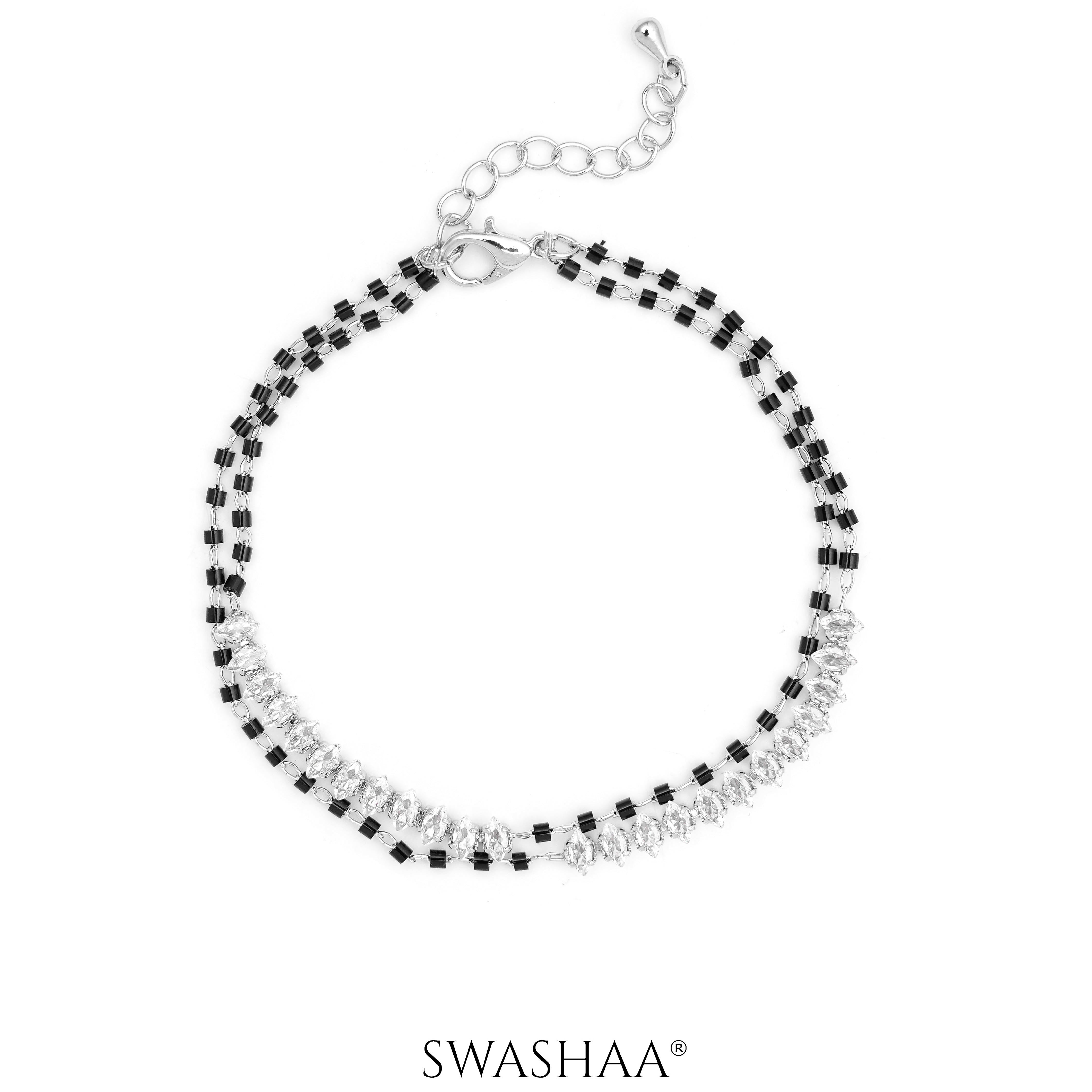 Rehaa Marquise Diamond Mangalsutra Bracelet