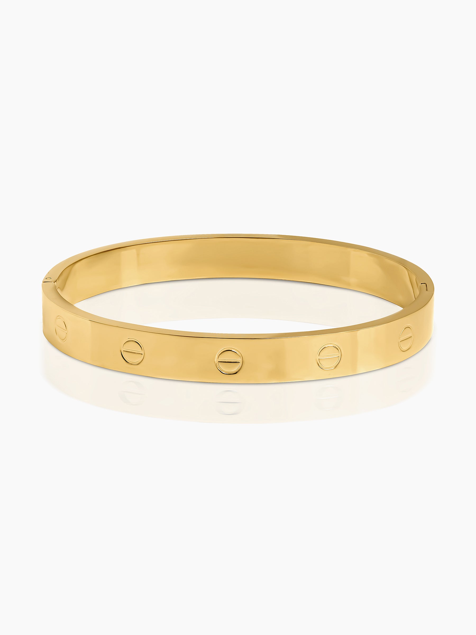 Renix Screw Emblem 18K Gold Plated Men's Bracelet