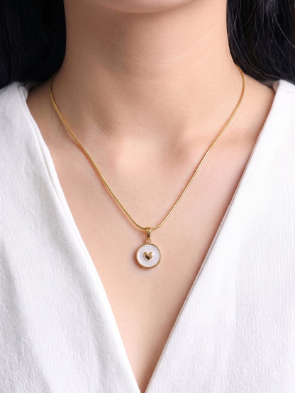 Renolia Heart 18K Gold Plated Women's Chain Pendant Necklace