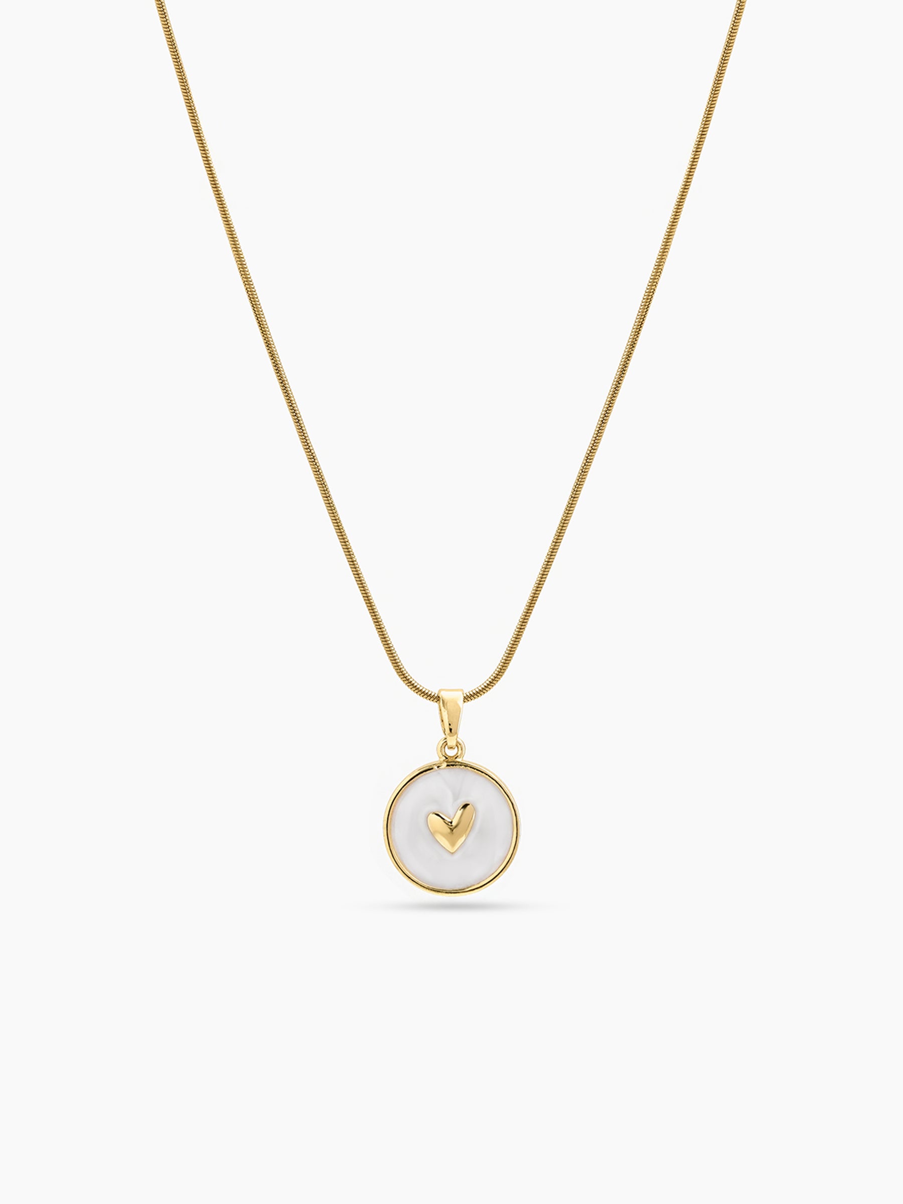 Renolia Heart 18K Gold Plated Women's Chain Pendant Necklace