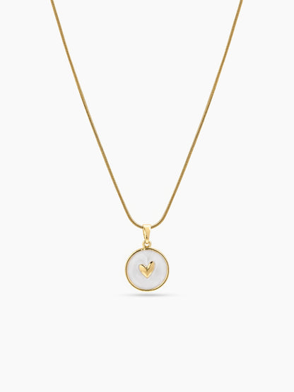 Renolia Heart 18K Gold Plated Women's Chain Pendant Necklace