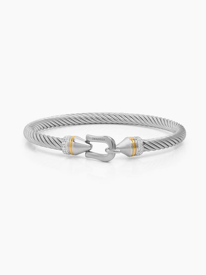 Renzo Wired Silver - 18K Gold Plated Women's Barcelet