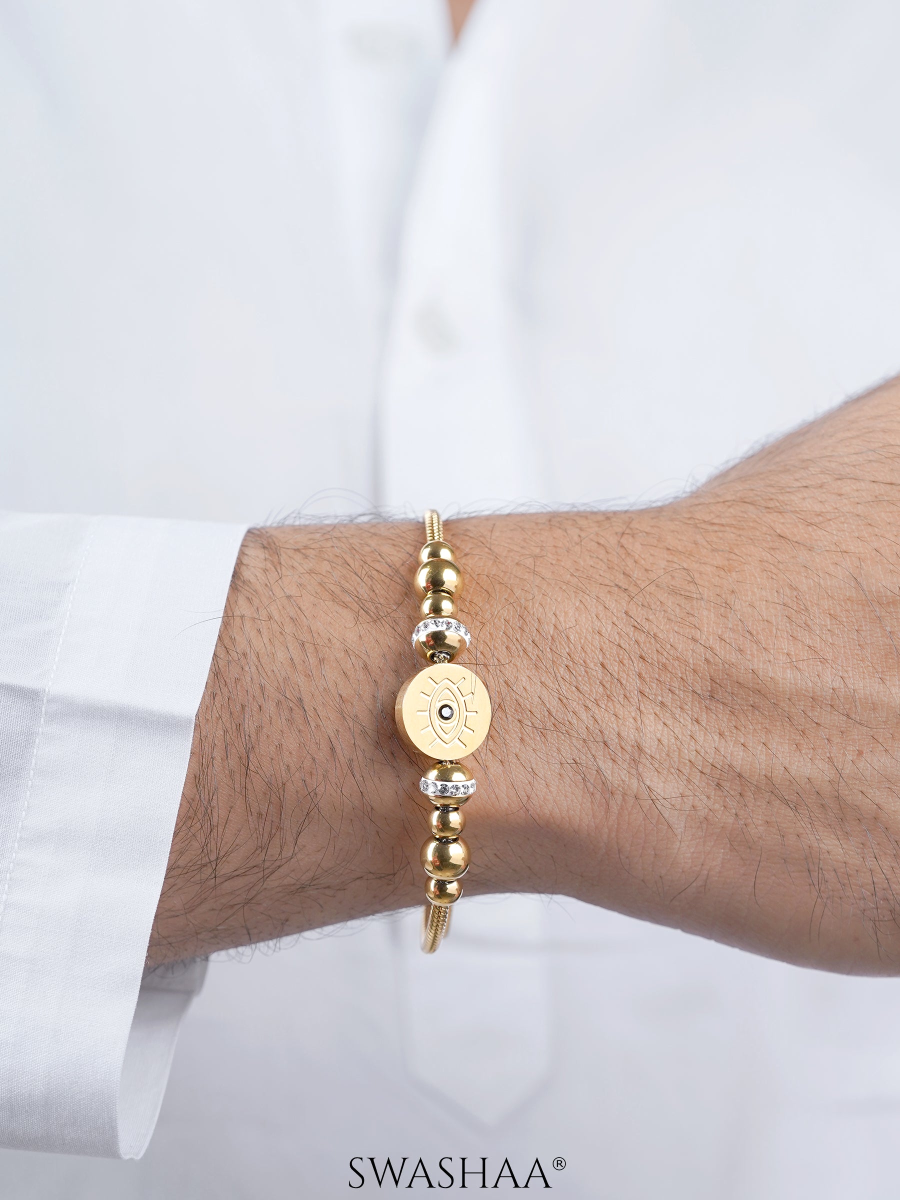Riaan Evil Eye Round Rope Chain Rakhi