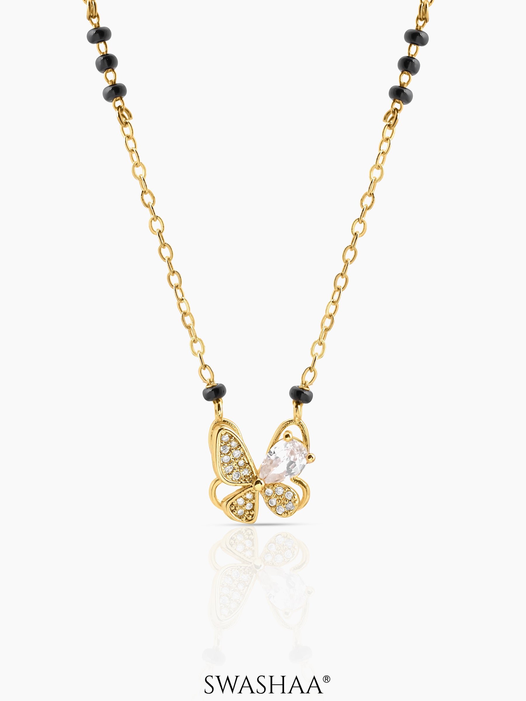 Ridhima Butterfly Diamond Mangalsutra
