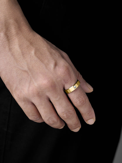 Rivaro 18K Gold Plated Men's Rings - Swashaa