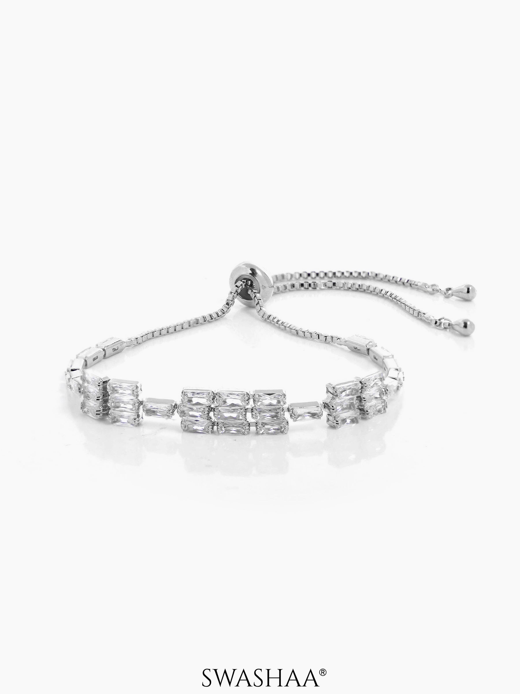 Roba Diamond Charm Silver Loose Bracelet