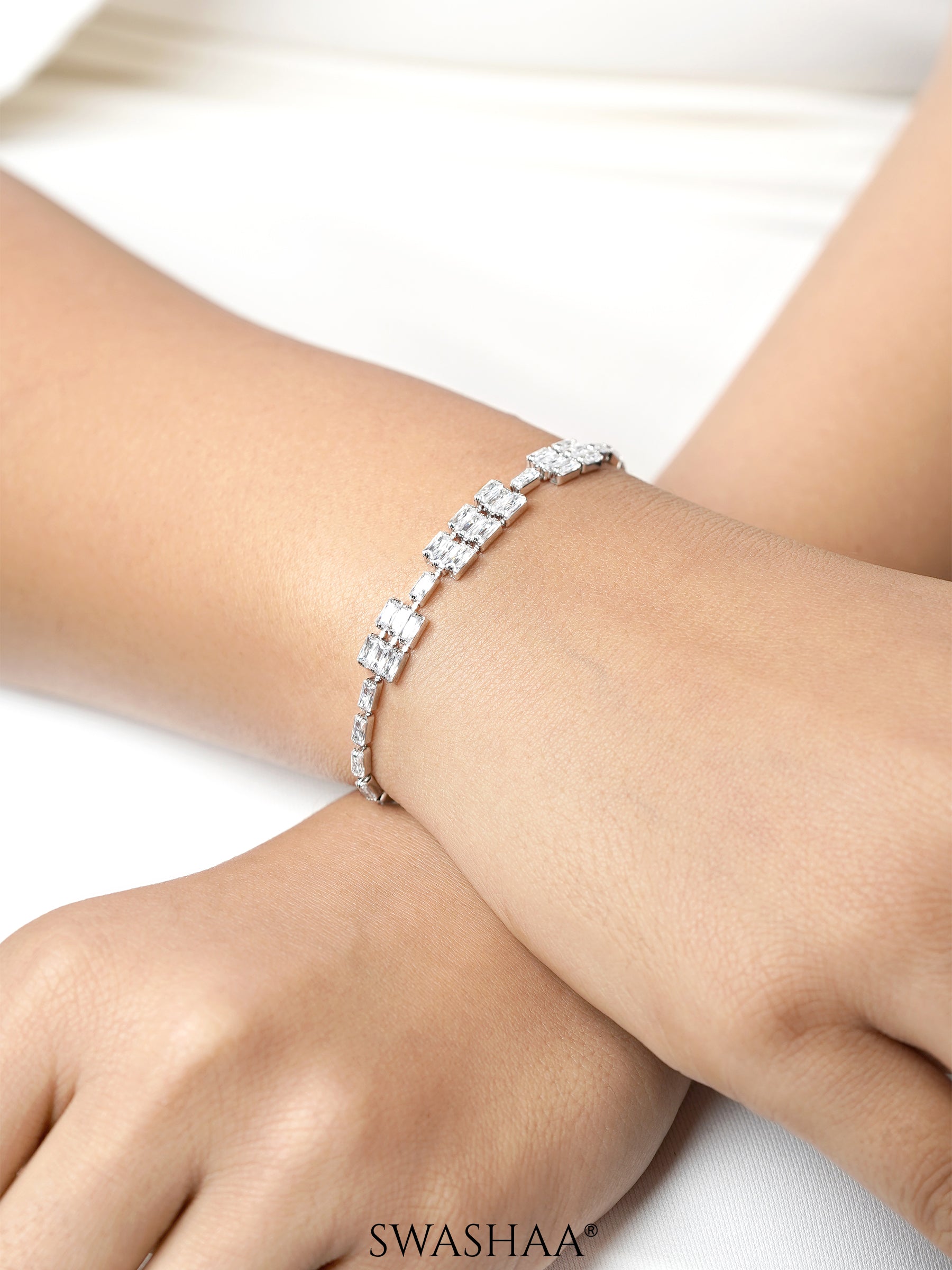 Roba Diamond Charm Silver Loose Bracelet