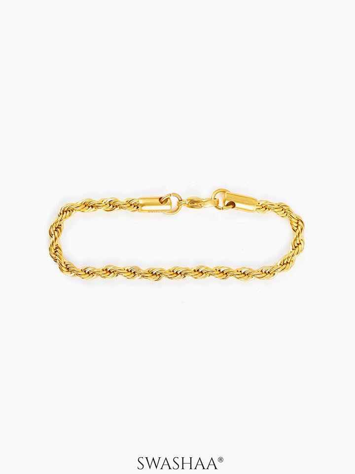 Rogan 18K Gold Plated Men's Bracelet