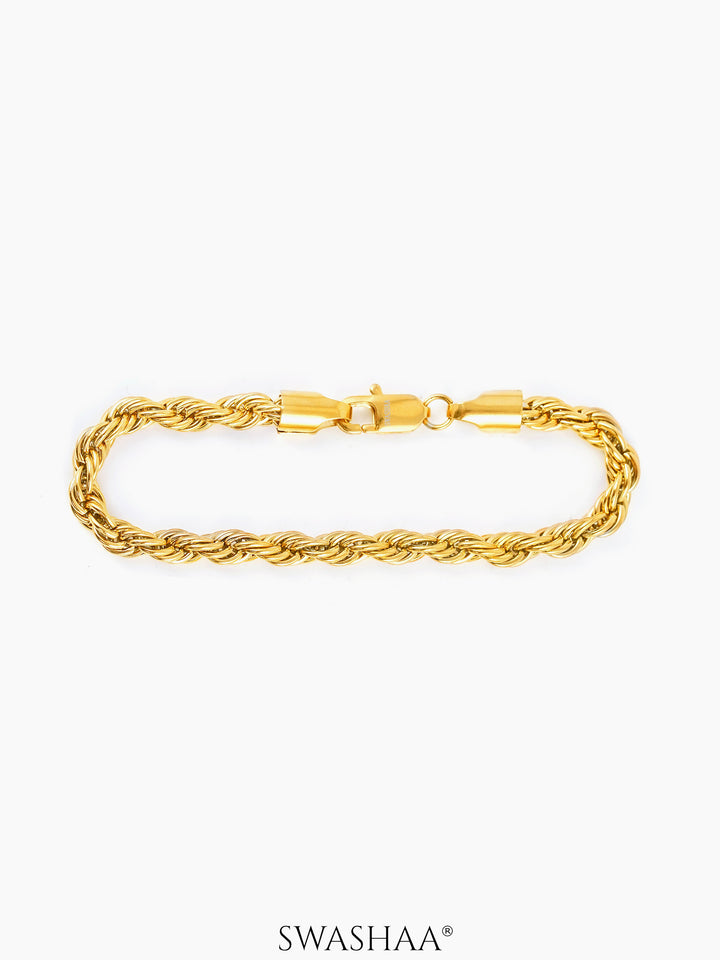 Rogan 18K Gold Plated Men's Bracelet