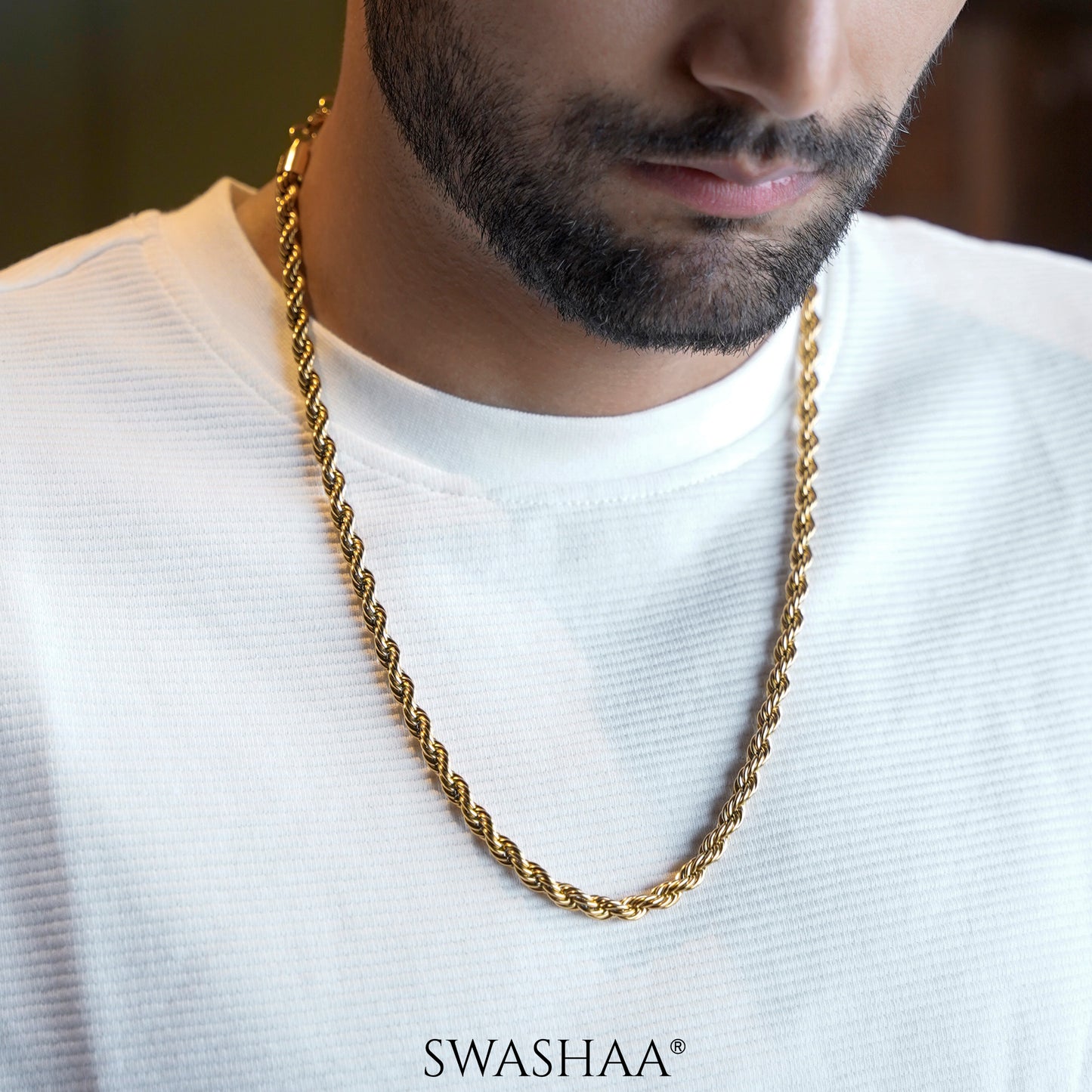 Rogan 18K Gold Plated Men's Chain