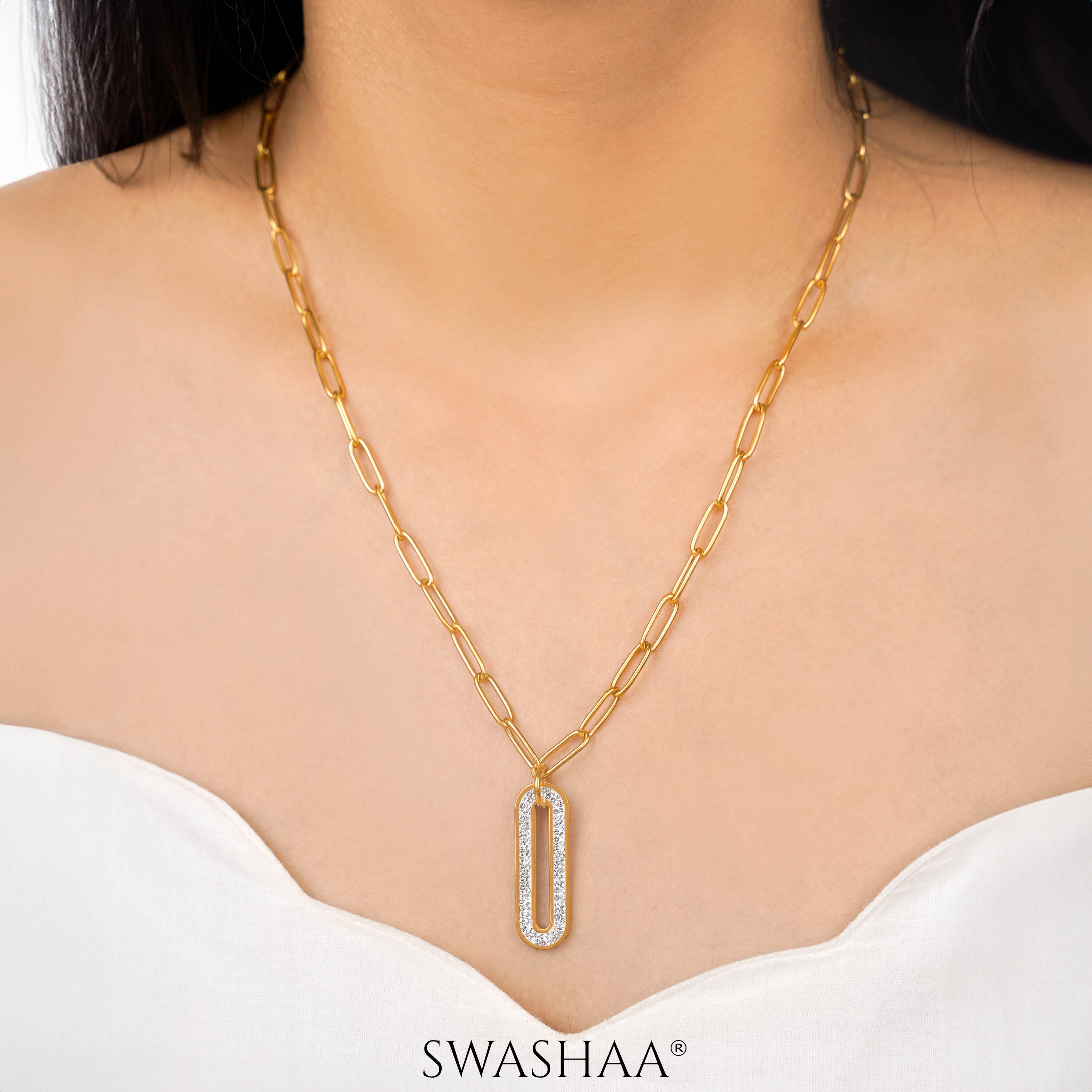 Roha Link 18K Gold Plated Necklace