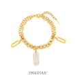 Roha Link 18K Gold Plated Bracelet