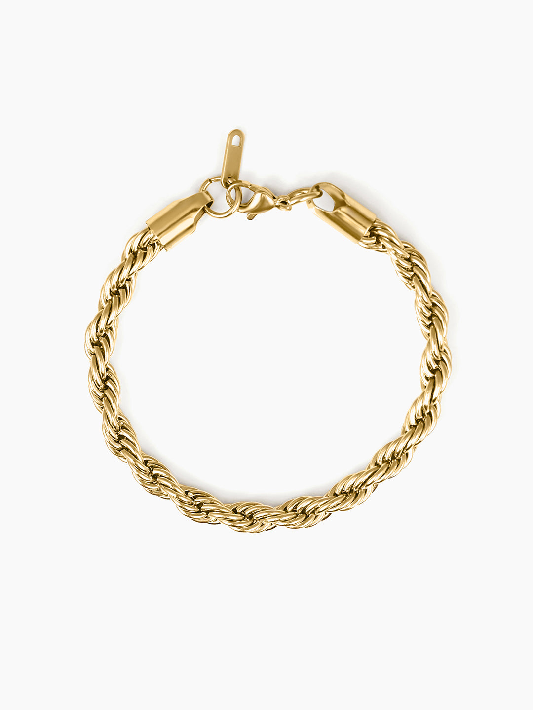 Rope Chain 18K Gold Plated Men's Bracelet