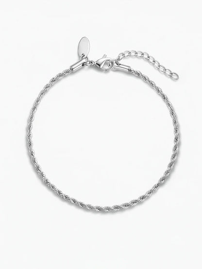 Rope Chain 2MM Silver Kid's Bracelet