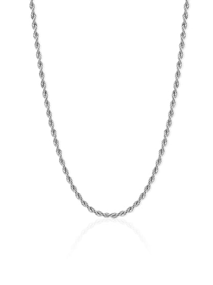 Rope 3MM Silver Women's Chain