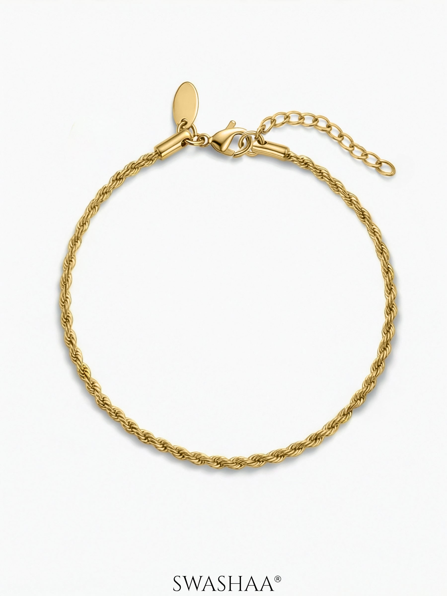 Rope Chain 2MM Women's Bracelet