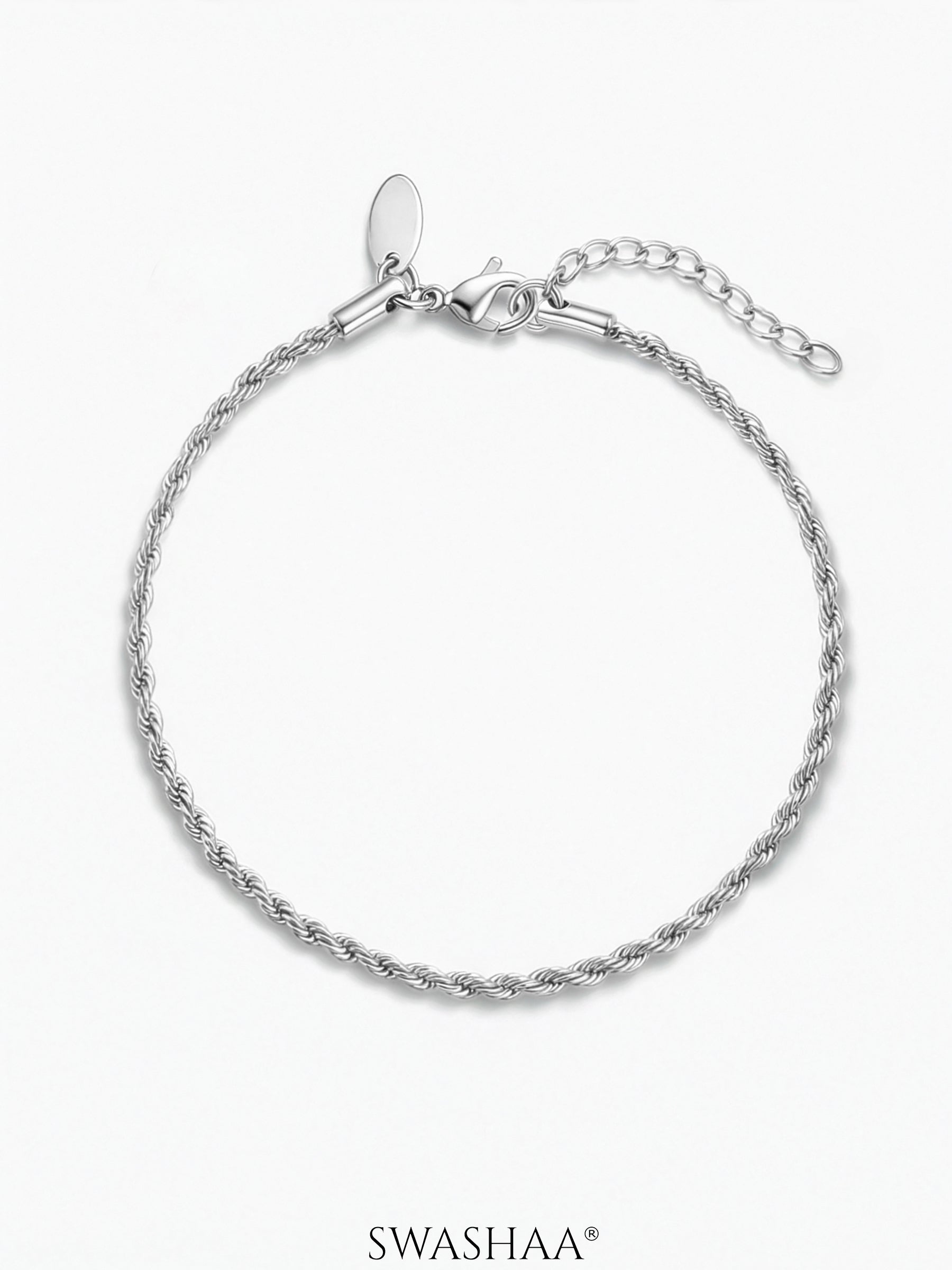 Rope Chain 2MM Women's Bracelet