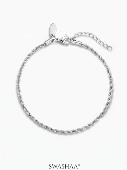 Rope Chain 2MM Women's Bracelet
