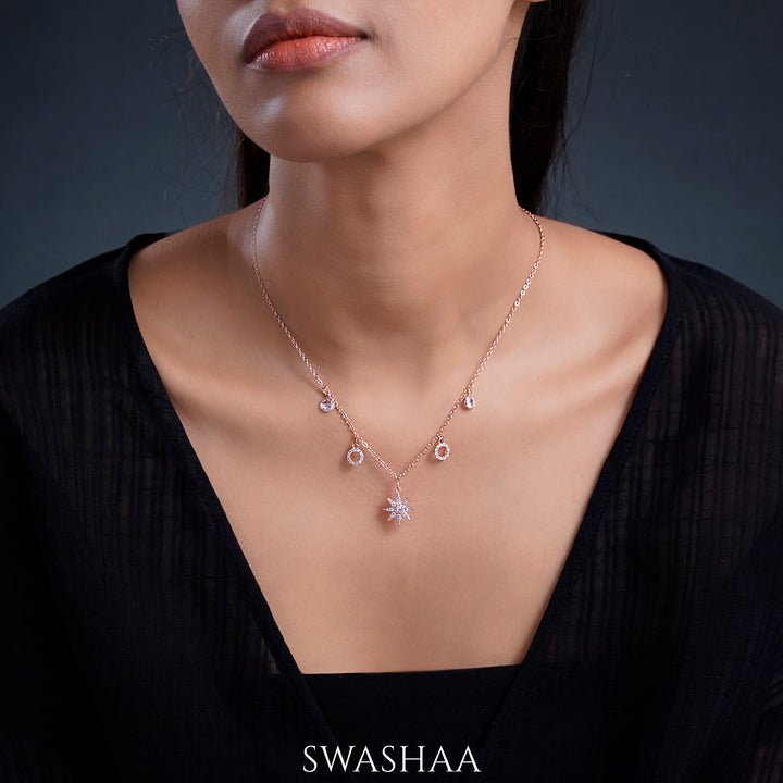 Rosa Rosegold Plated Necklace