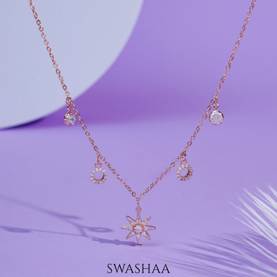 Rosa Rosegold Plated Necklace