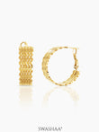 Rue 18K Gold Plated Hoop Earrings