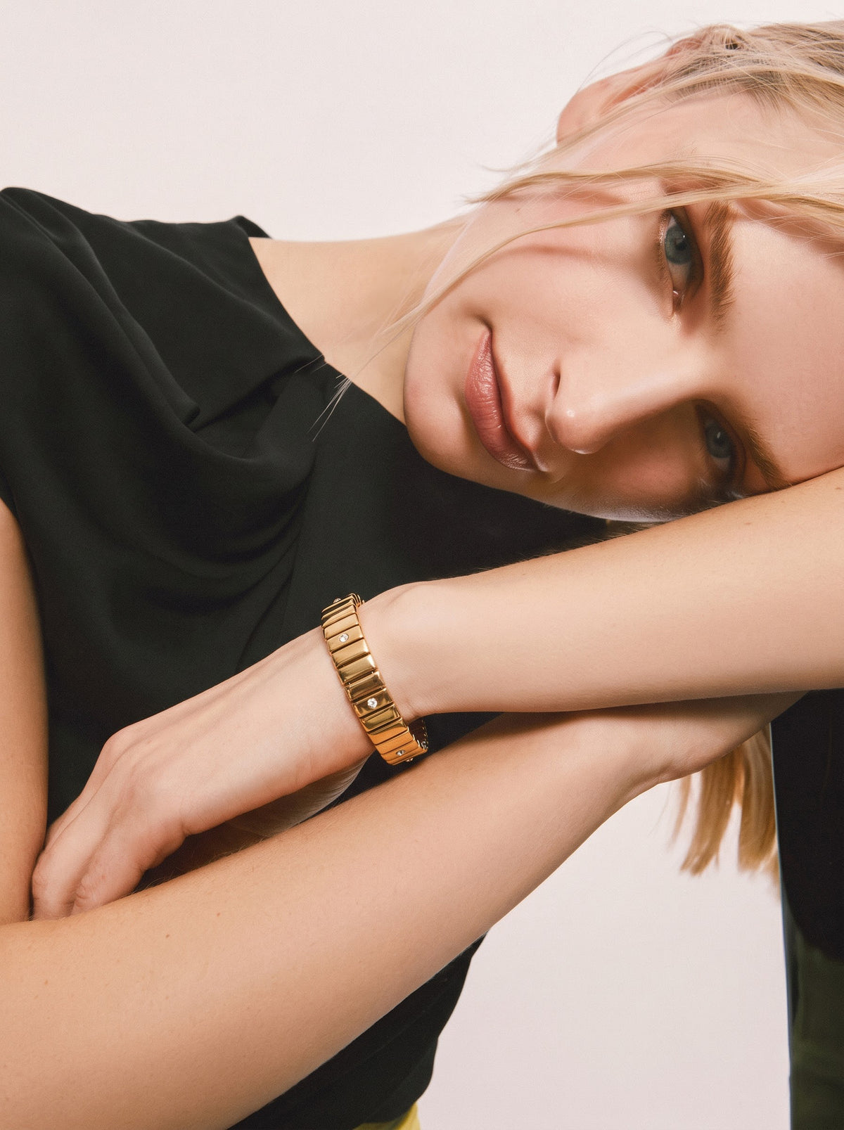 Rupert Diamond 18K Gold Plated Women's loose Bracelet