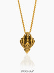 Rusty Cayote 18K Gold Plated Men's Chain Pendant