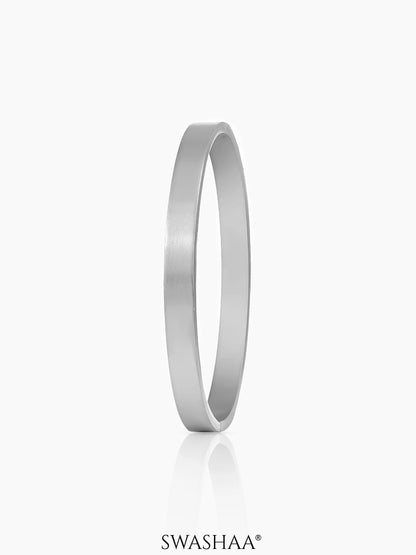 Ryder Matte Silver Bracelet