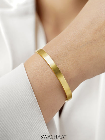 Ryder Matte 18K Gold Plated Bracelet