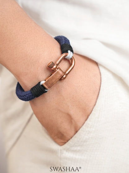 Rynor Braided Men's Rope Bracelet - Swashaa