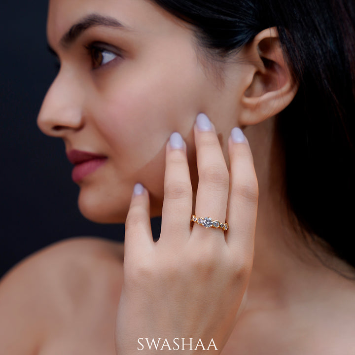 Saira 18K Gold Plated Ring