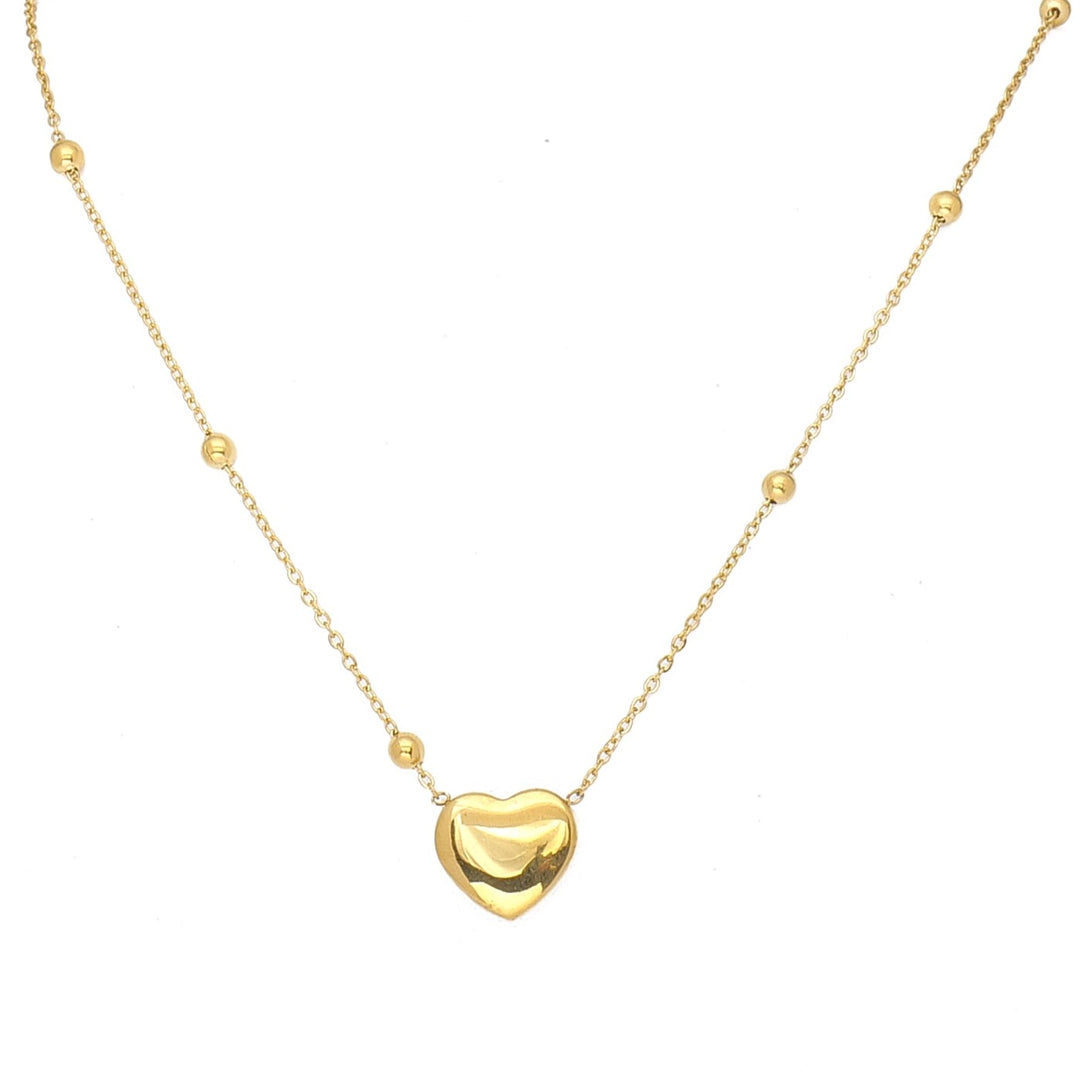 Statement Heart 18K Gold Plated Necklace