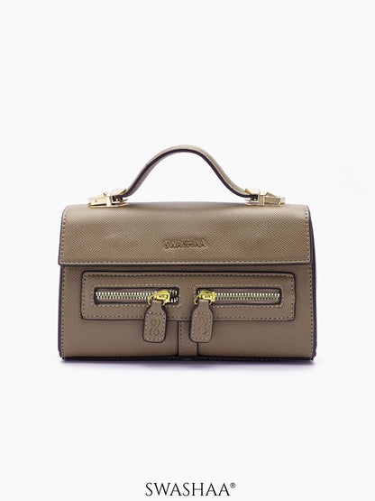 Saanvi Natural Brown Women's Leather Sling Bag