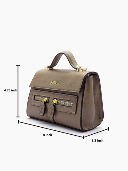 Saanvi Natural Brown Women's Leather Sling Bag