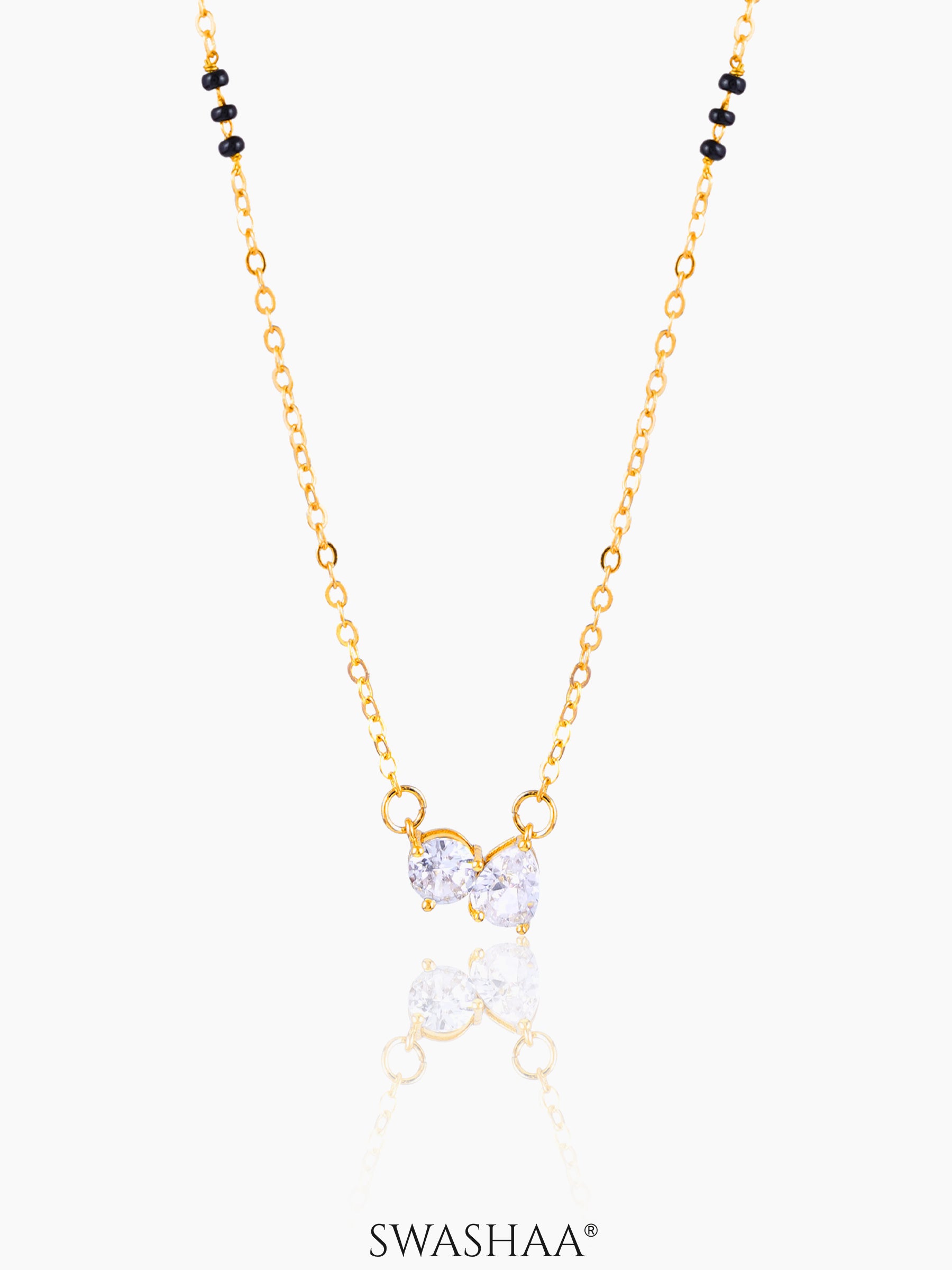 Saanvi Solitaire 18K Gold Plated Mangalsutra