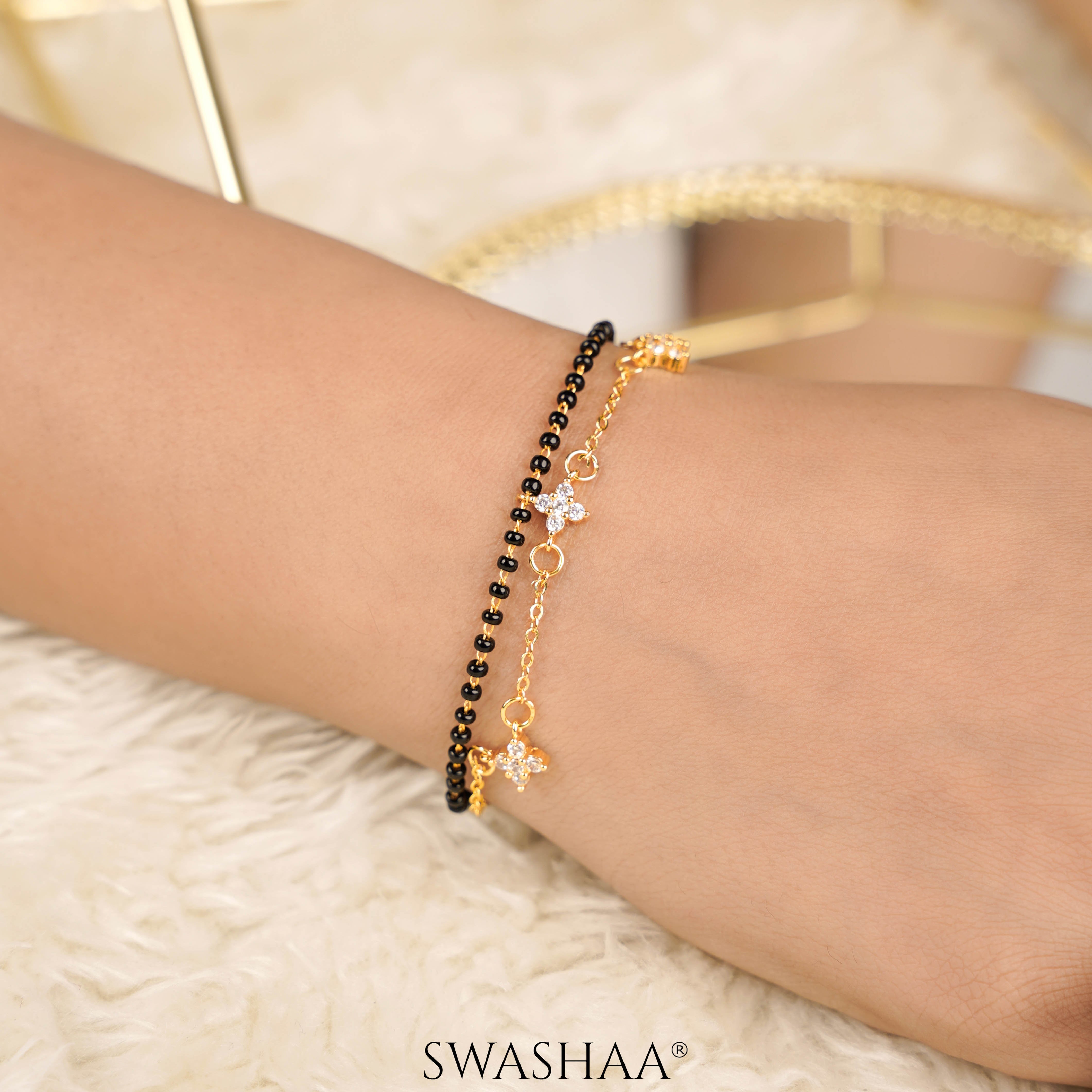 Saira 14K Gold Plated Mangalsutra Bracelet
