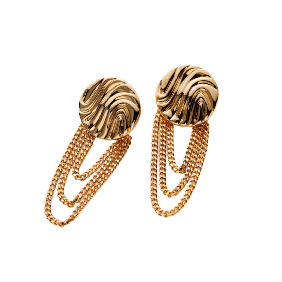 Sakura 18K Gold Plated Earrings