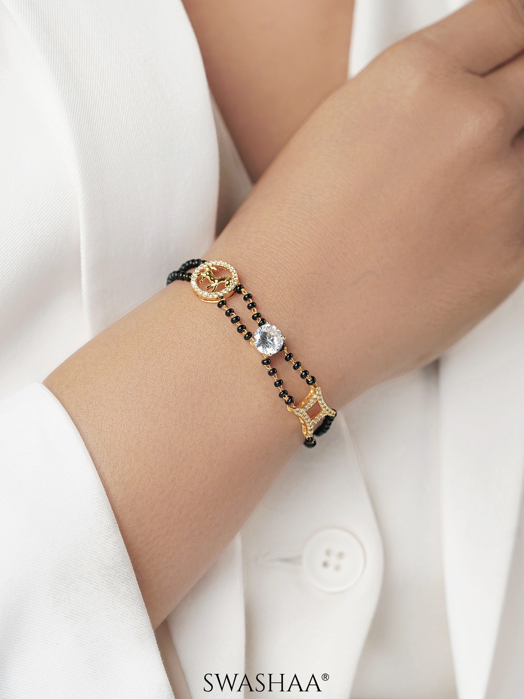 Samaa 18K Gold Plated Mangalsutra Bracelet