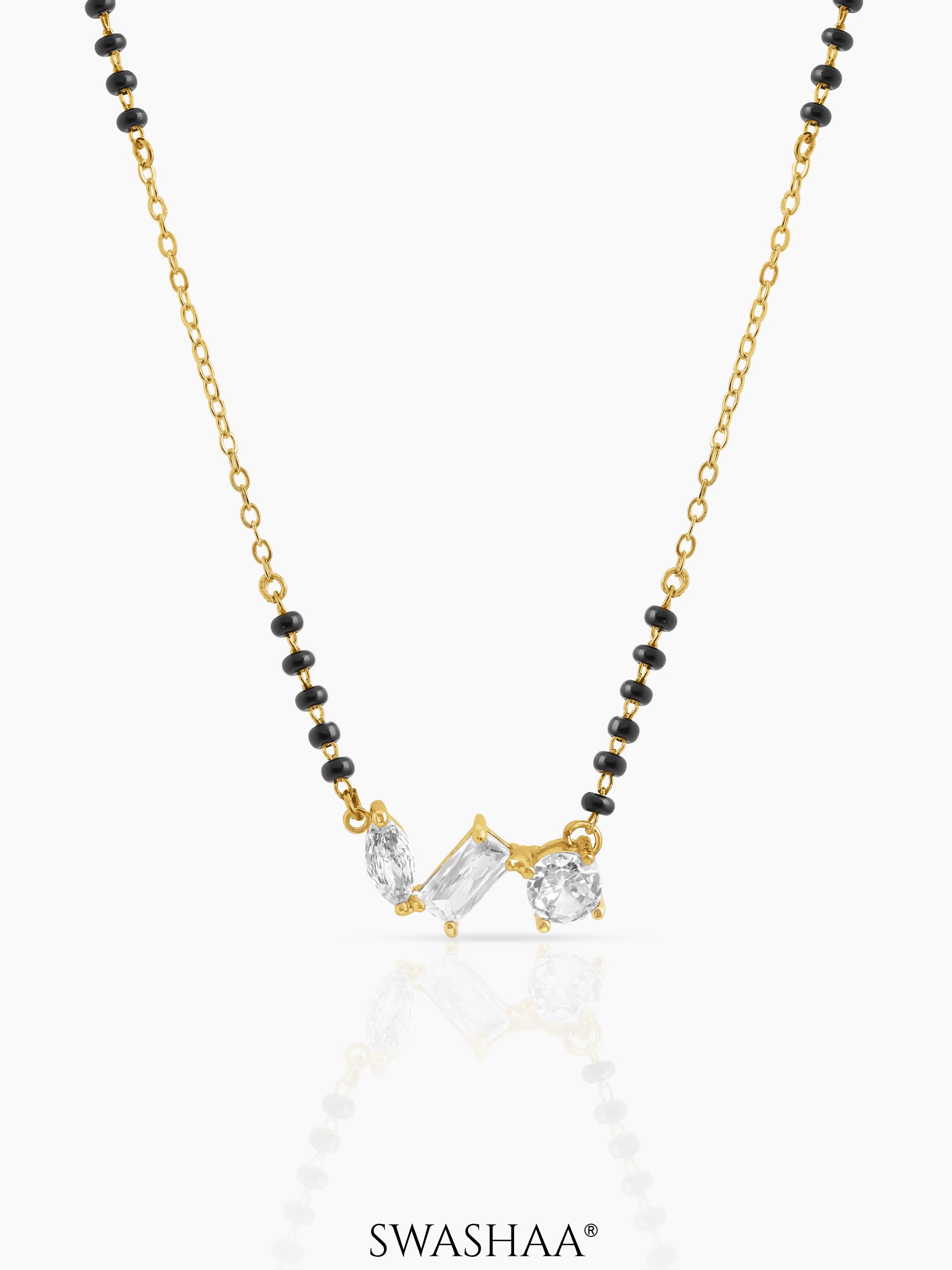 Sarika Trio Cluster Diamond Mangalsutra