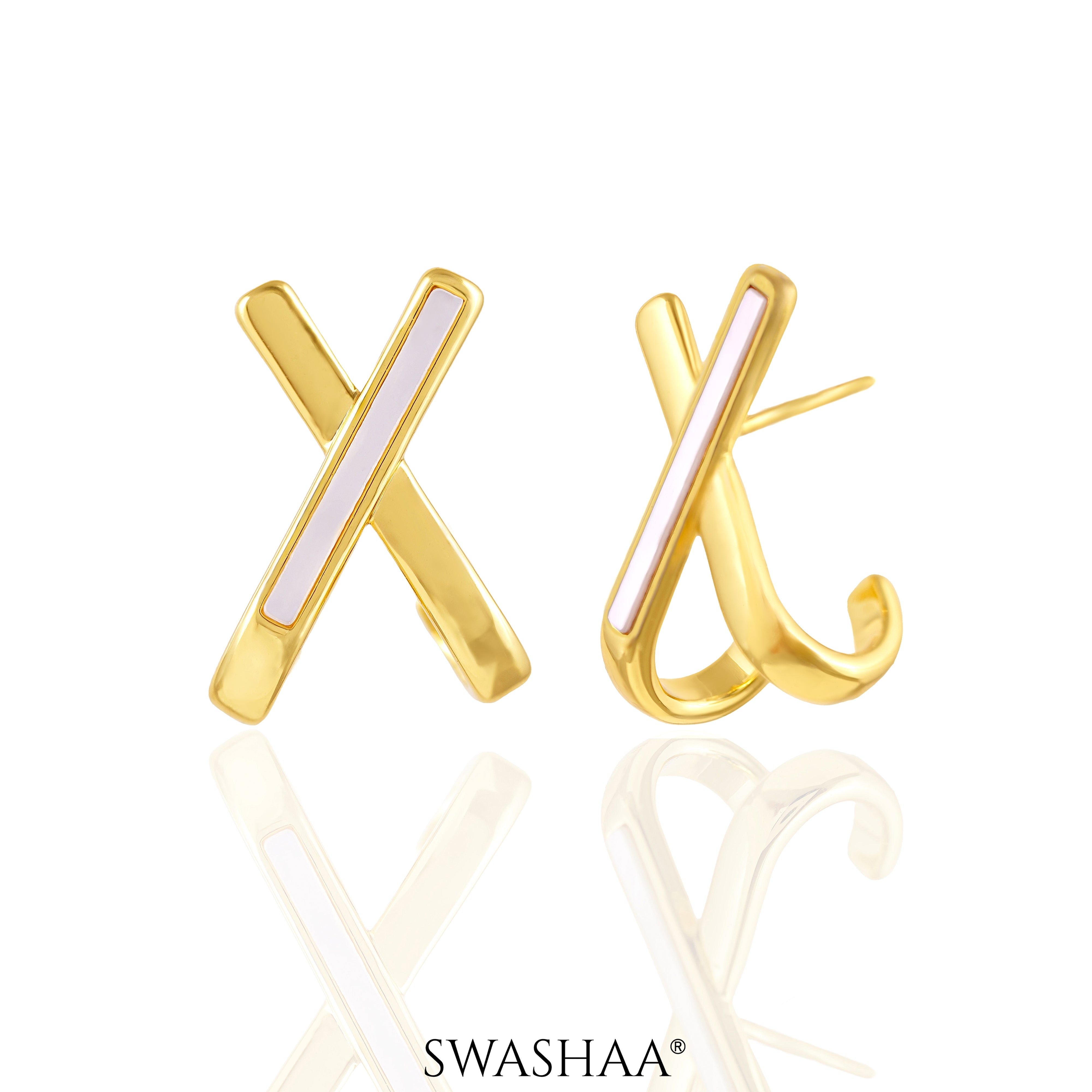 Sash 18K Gold Plated Earrings