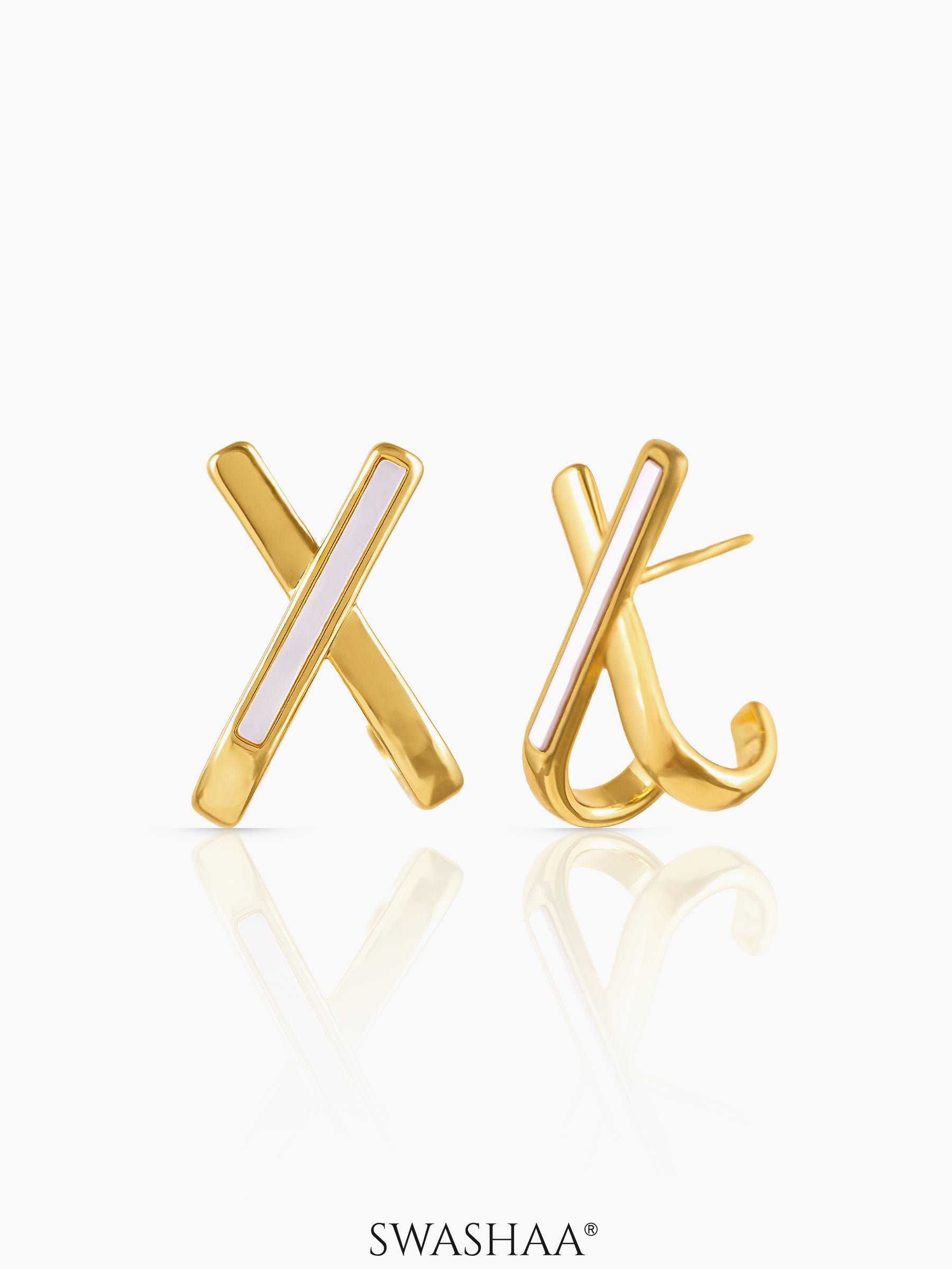 Sash 18K Gold Plated Earrings