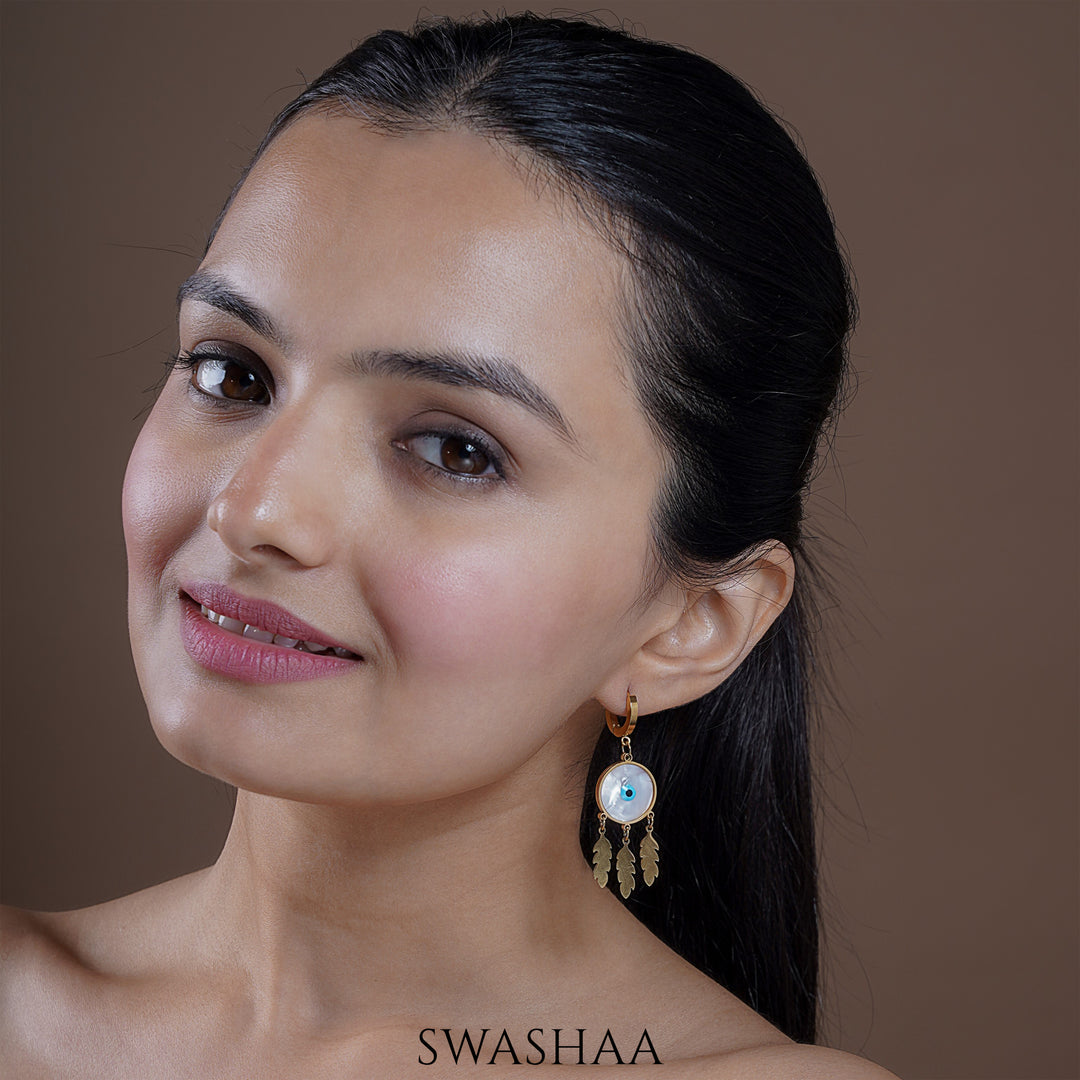 Satori Eye 18K Gold Plated Earrings - Swashaa