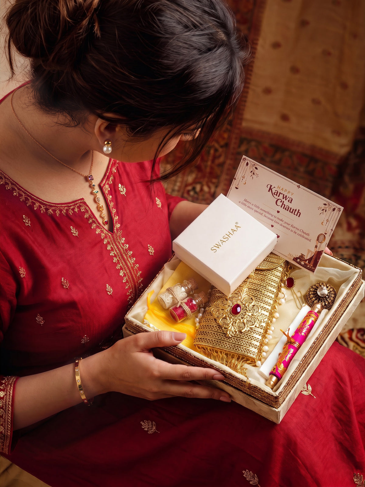 Founder Pick Saubhagya Karwa Chauth Customized Jewellery Hamper