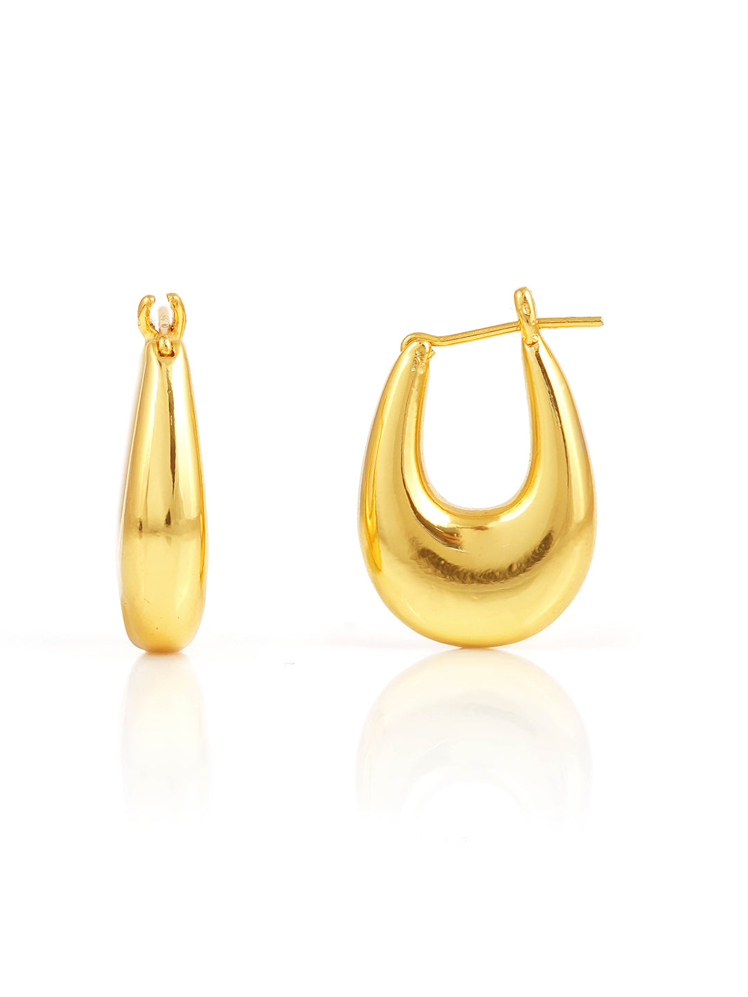 Savannah 18K Gold Plated Hoop Earrings