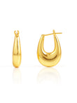 Savannah 18K Gold Plated Hoop Earrings