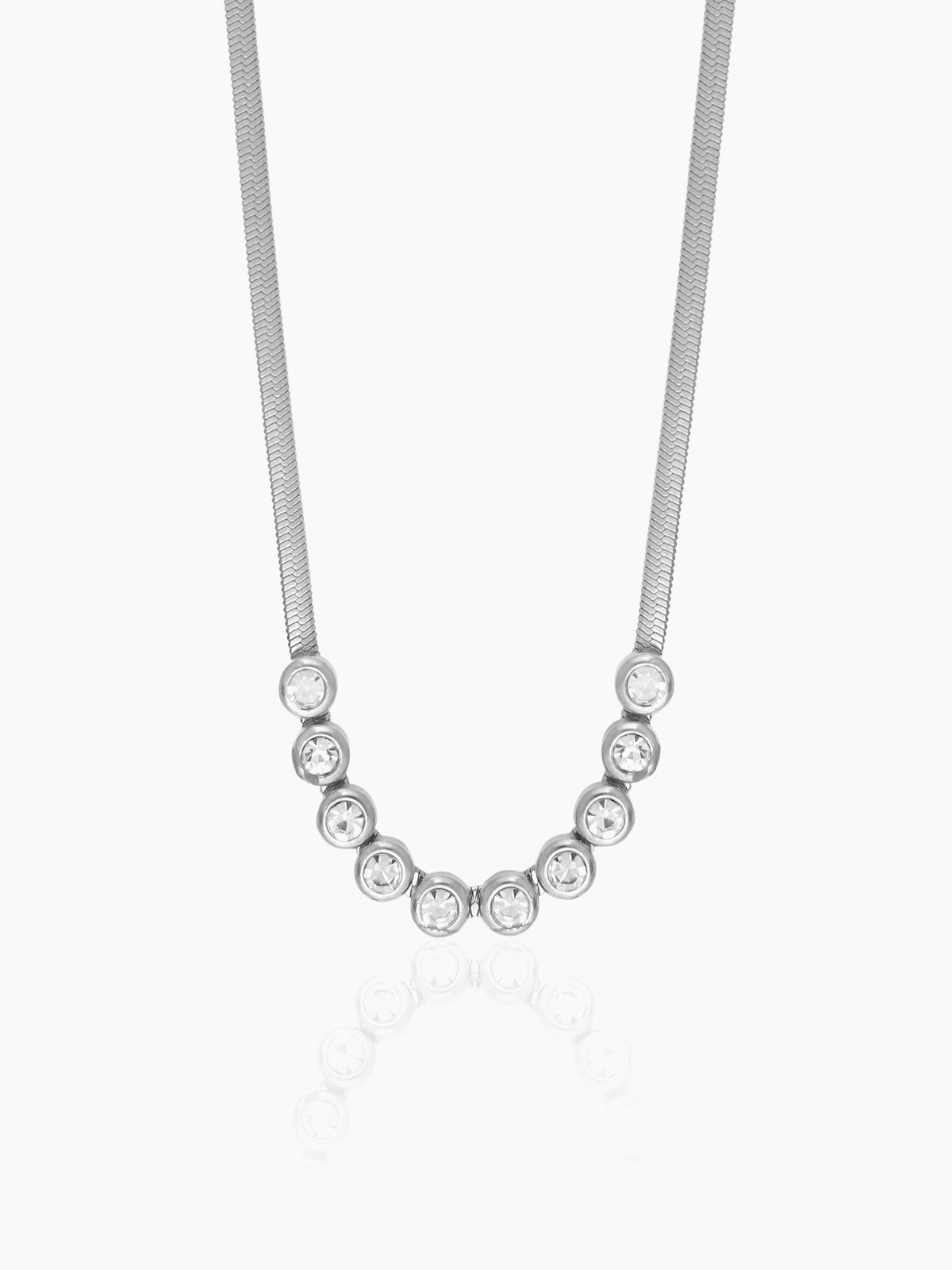 Senorita Diamond Silver Necklace